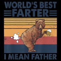 Bear World's Best Farter Gift I Mean Father Vintage Retro Gift Mug