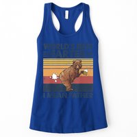 Bear World's Best Farter Gift I Mean Father Vintage Retro Gift Womens Tank Top