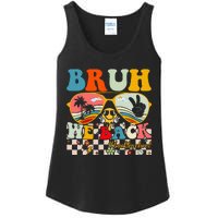 Bruh We Back First Day Back To School For Teachers Students Ladies Essential Tank