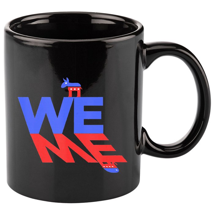 Blue Wave 11oz C Handle Ceramic Mug