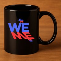 Blue Wave 11oz C Handle Ceramic Mug