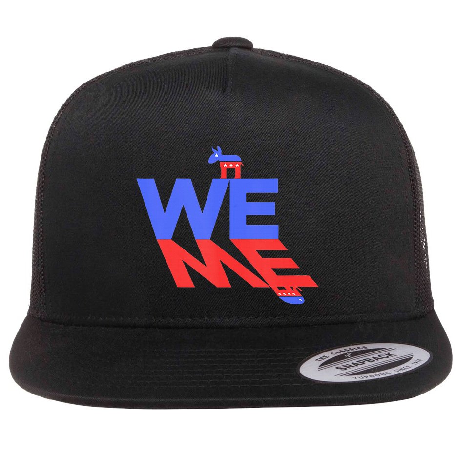 Blue Wave Flat Bill Trucker Hat