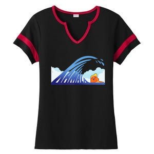 Blue Wave Ladies Halftime Notch Neck Tee