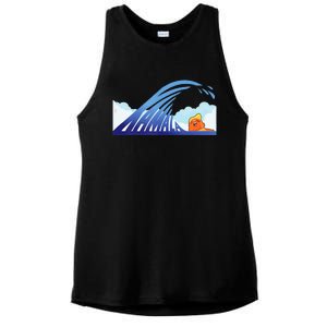 Blue Wave Ladies PosiCharge Tri-Blend Wicking Tank