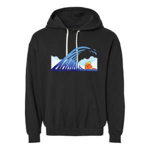 Blue Wave Garment-Dyed Fleece Hoodie