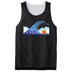 Blue Wave Mesh Reversible Basketball Jersey Tank