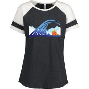 Blue Wave Enza Ladies Jersey Colorblock Tee