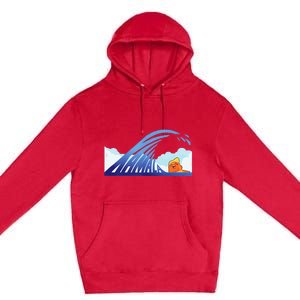 Blue Wave Premium Pullover Hoodie