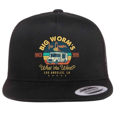 Big Worms Flat Bill Trucker Hat