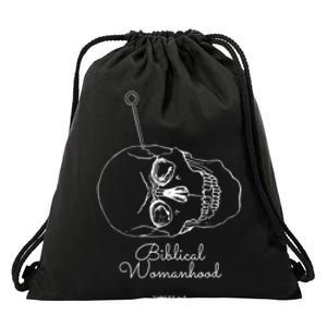 Biblical Womanhood Drawstring Bag