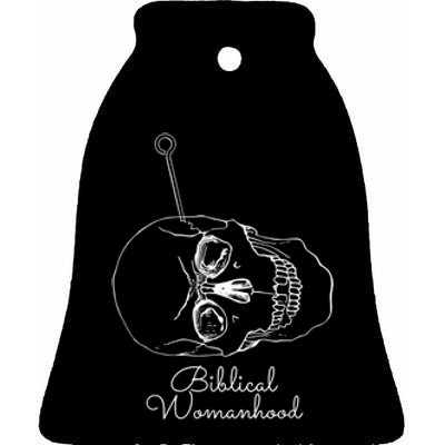 Biblical Womanhood Ceramic Bell Ornament