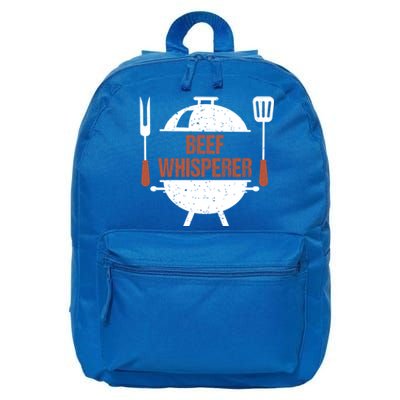 Beef Whisperer Bbq Grill Barbecue Cool Gift 16 in Basic Backpack