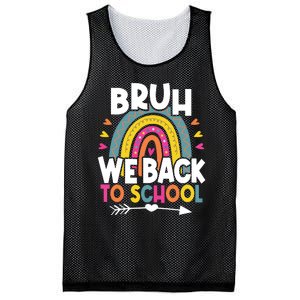 Bruh We Back Teachers Back To School Bruh We Back Mesh Reversible Basketball Jersey Tank