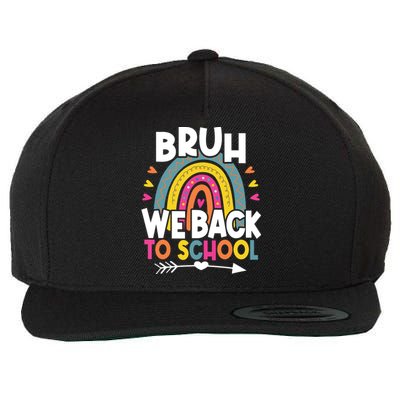 Bruh We Back Teachers Back To School Bruh We Back Wool Snapback Cap