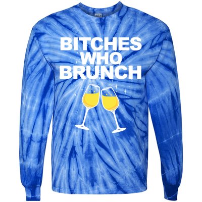 Bitches Who Brunch Funny Mimosa's Sunday Brunch Gift Tie-Dye Long Sleeve Shirt