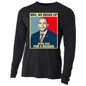 Bro We Broke Up With You For A Reason Cooling Performance Long Sleeve Crew