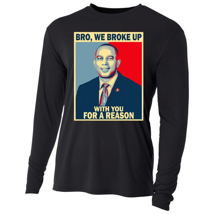 Bro We Broke Up With You For A Reason Cooling Performance Long Sleeve Crew