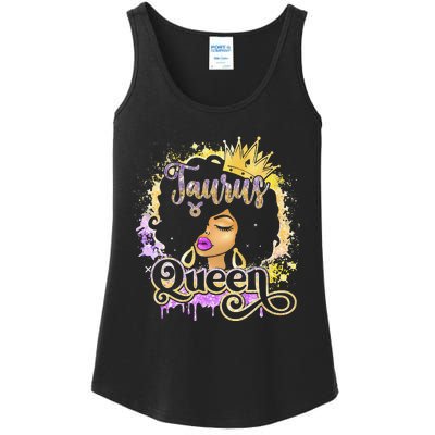 Black Wo Birthday Melanin Taurus Queen Ladies Essential Tank