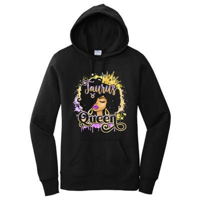 Black Wo Birthday Melanin Taurus Queen Women's Pullover Hoodie