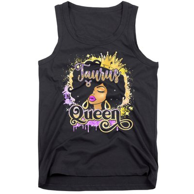 Black Wo Birthday Melanin Taurus Queen Tank Top