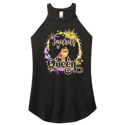 Black Wo Birthday Melanin Taurus Queen Women’s Perfect Tri Rocker Tank