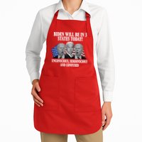 Biden Will Be In 3 States Today Funny Confused Joe Biden Apron