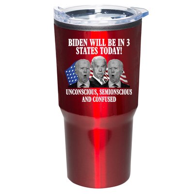 Biden Will Be In 3 States Today Funny Confused Joe Biden Tumbler