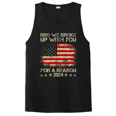 Bro We Broke Up With You For A Reason America Flag PosiCharge Competitor Tank