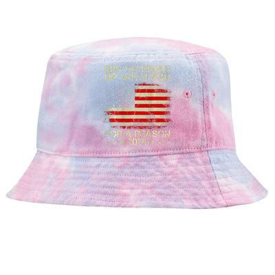 Bro We Broke Up With You For A Reason America Flag Tie-Dyed Bucket Hat