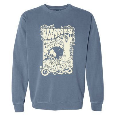 Blossoms Wythenshawe Black Concert August 2024 Garment-Dyed Sweatshirt