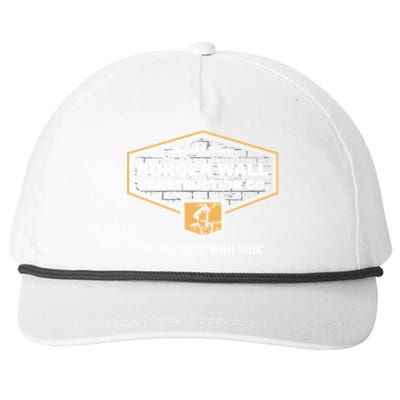 Border Wall Construction Co. Trump Build The Wall Snapback Five-Panel Rope Hat