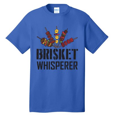 Brisket Whisperer Carnivore Bbq Meat Funny Grilling Gift Tall T-Shirt