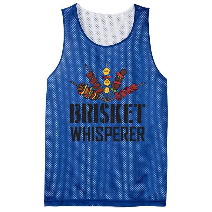 Brisket Whisperer Carnivore Bbq Meat Funny Grilling Gift Mesh Reversible Basketball Jersey Tank