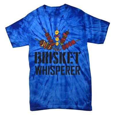 Brisket Whisperer Carnivore Bbq Meat Funny Grilling Gift Tie-Dye T-Shirt