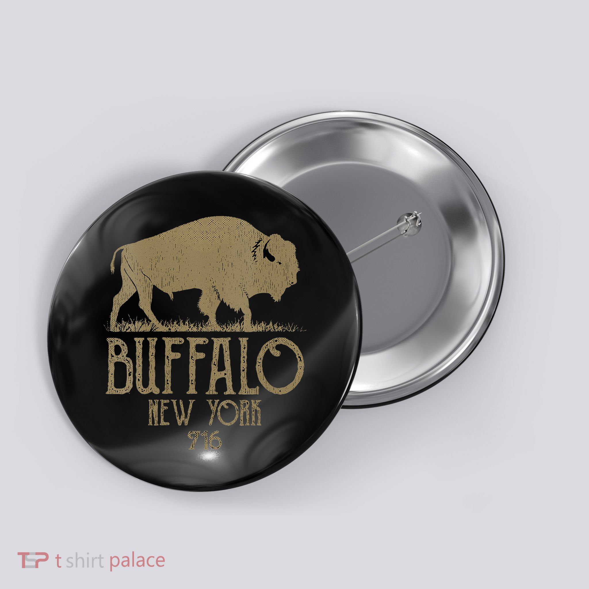 BFLO WNY Clothing Area Code 716 Buffalo New York Button