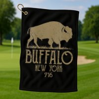 BFLO WNY Clothing Area Code 716 Buffalo New York Golf Towel