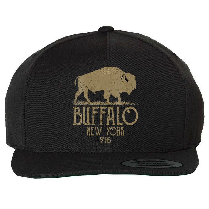 BFLO WNY Clothing Area Code 716 Buffalo New York Wool Snapback Cap