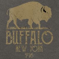 BFLO WNY Clothing Area Code 716 Buffalo New York Cotton Canvas Backpack
