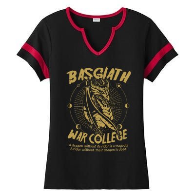 Basgiath War College Fourth Wing Ladies Halftime Notch Neck Tee