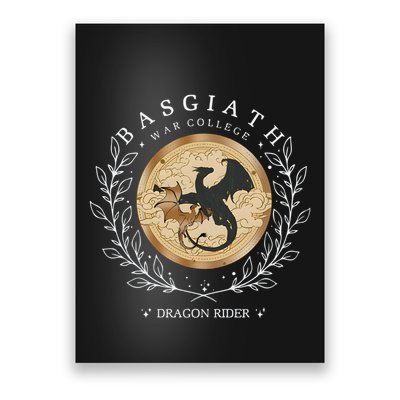 Basgiath War College Fourth Wing Dragon Rider Poster