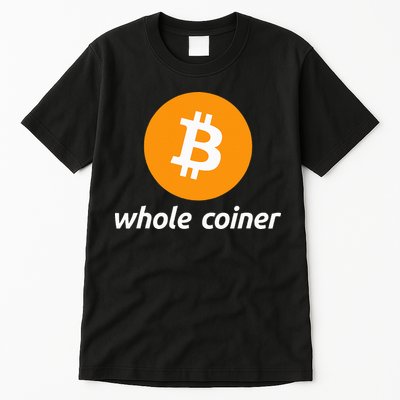 Bitcoin Whole Coiner Tall T-Shirt