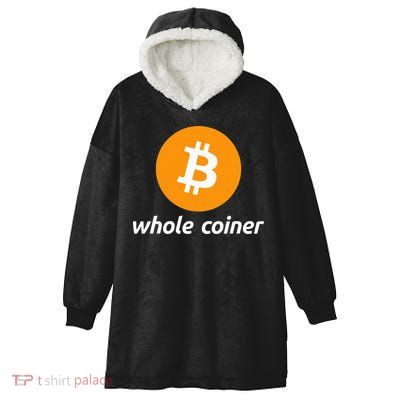 Bitcoin Whole Coiner Hooded Wearable Blanket