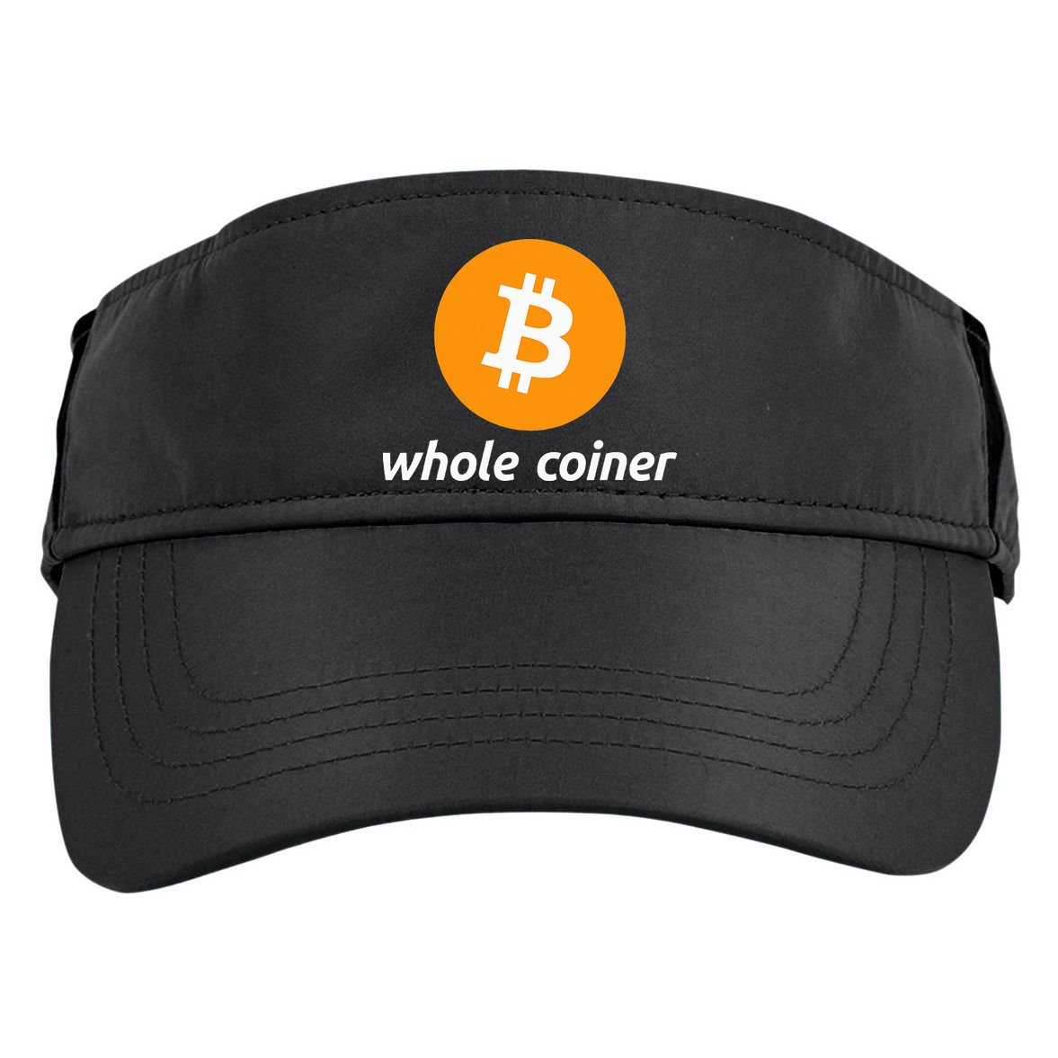 Bitcoin Whole Coiner Adult Drive Performance Visor