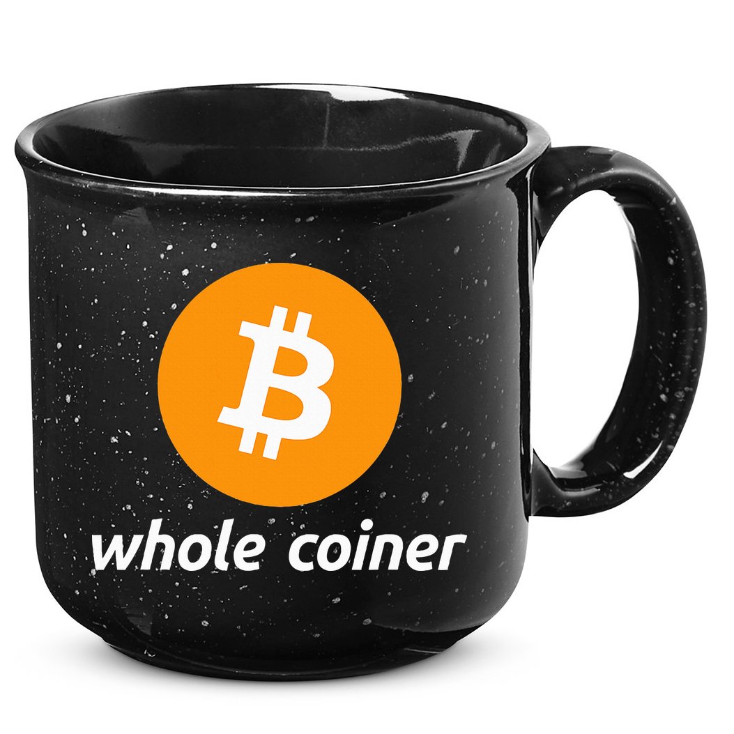 Bitcoin Whole Coiner 15oz Campfire Ceramic Mug