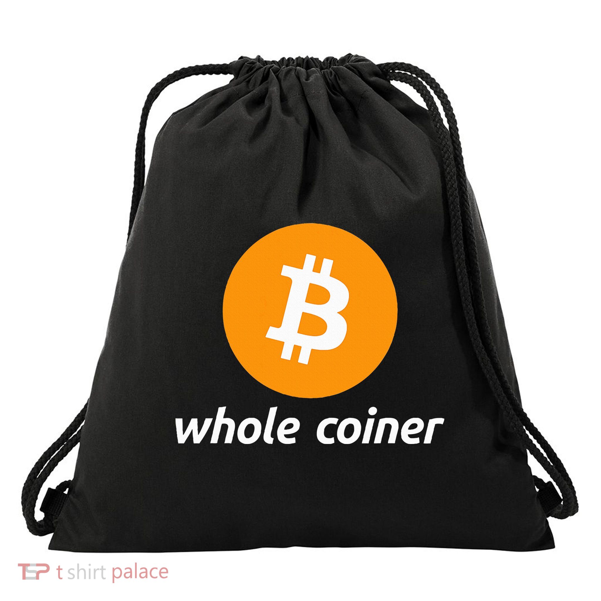 Bitcoin Whole Coiner Drawstring Bag