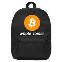 Bitcoin Whole Coiner 16 in Basic Backpack