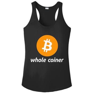 Bitcoin Whole Coiner Ladies PosiCharge Competitor Racerback Tank