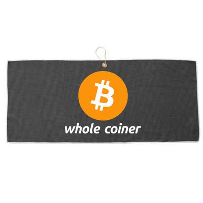 Bitcoin Whole Coiner Large Microfiber Waffle Golf Towel