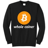 Bitcoin Whole Coiner Tall Sweatshirt