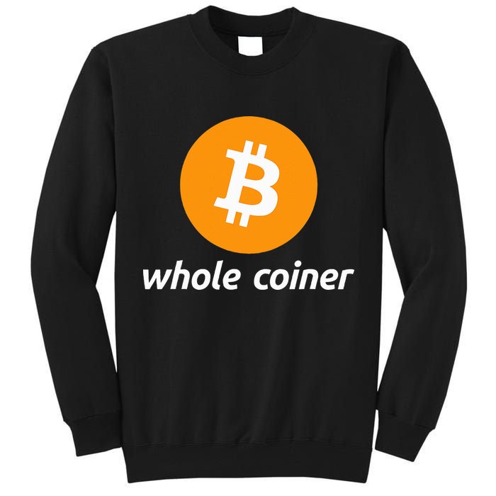Bitcoin Whole Coiner Tall Sweatshirt